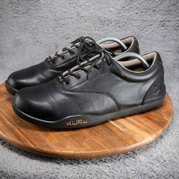 KURU Chicane Mens Black Size 12 Leather Comfort Trail Hiking Walking Shoes - Picture 3 of 9
